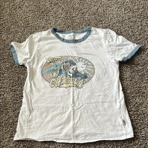 Vans White and Blue Graphic T-Shirt